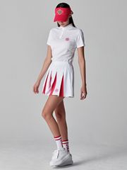 UTAA Plain Color Symbol PK T-shirt : Women's White