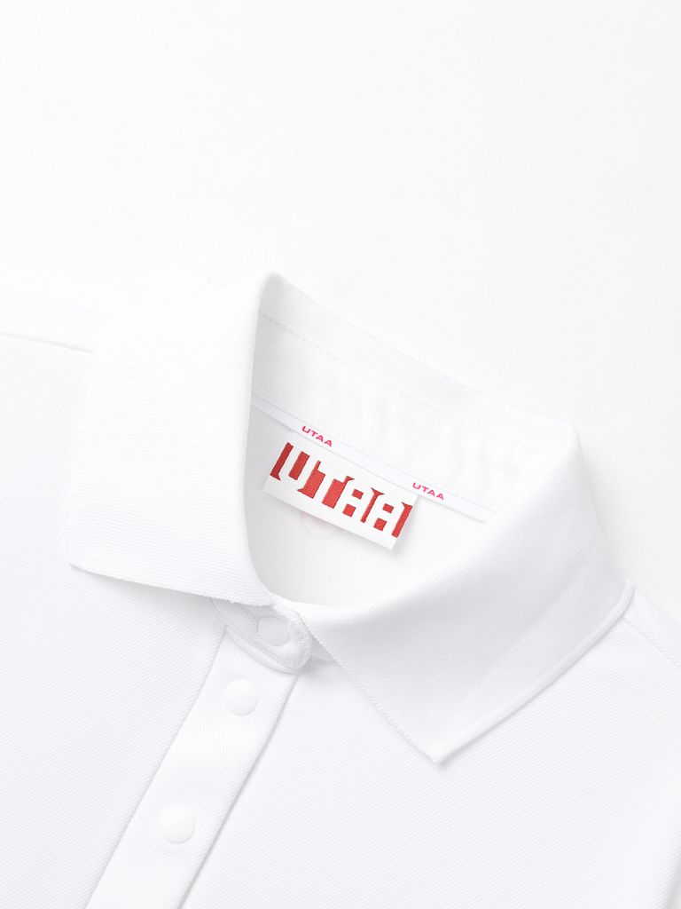 UTAA Plain Color Symbol PK T-shirt : Women's White