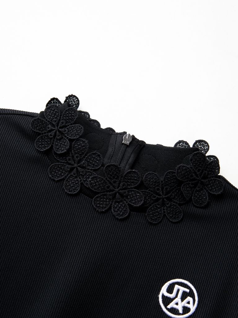 UTAA Blossom Prime Turtleneck Tee : Women's Black