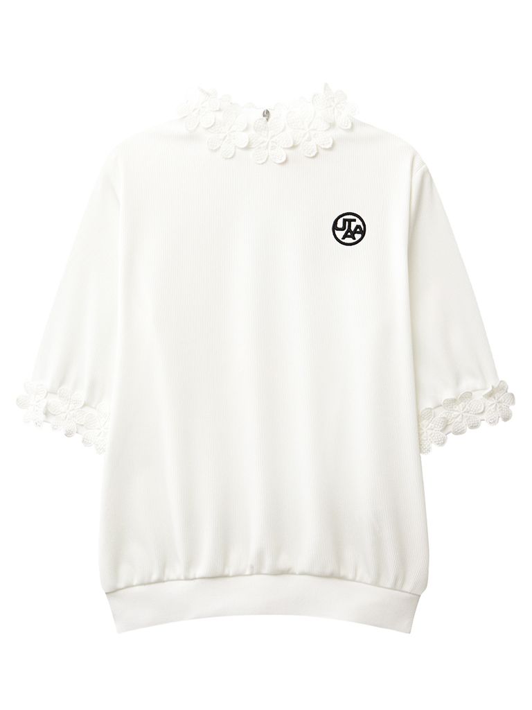 UTAA Blossom Prime Turtleneck Tee : Women's White