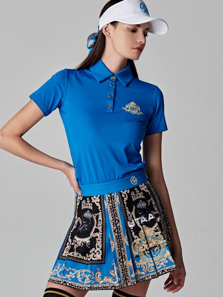 UTAA Grand Gold Crown Panther PK T-shirt : Women's Blue