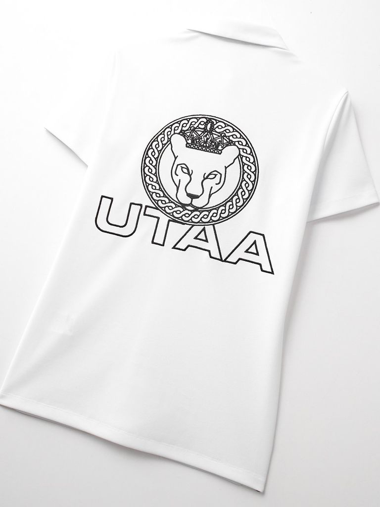 UTAA Scudo Ring Panther Crescent PK T-shirt : Women's White