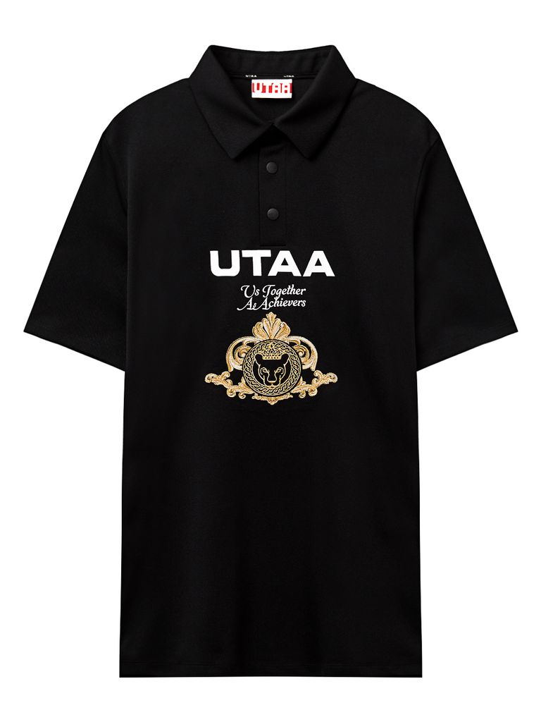 UTAA Golden Crown Ring Panther State PK T-shirt : Men's Black