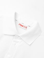 UTAA Diagonal Symbol Line PK T-shirt : Men's White