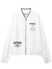 UTAA Golden Crown Ring Panther Windbreaker Jumper : Women's White
