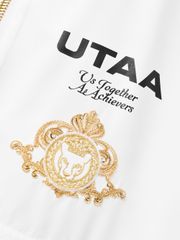 UTAA Golden Crown Ring Panther Windbreaker Jumper : Women's White