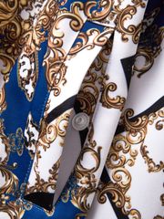 UTAA APEX Chain Baroque Blouson Jumper : Women's Blue