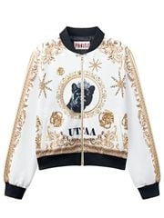 UTAA Mirror Panther Blouson Jumper: Women's White