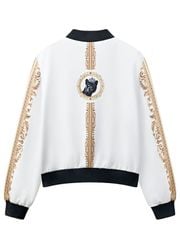 UTAA Mirror Panther Blouson Jumper: Women's White