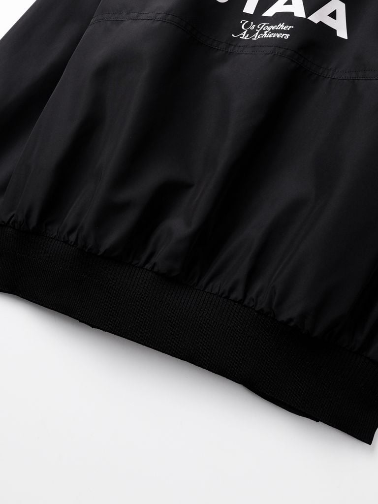 UTAA Golden Crown Ring Panther Windbreaker Jumper : Men's Black