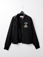 UTAA Golden Crown Ring Panther Windbreaker Jumper : Men's Black