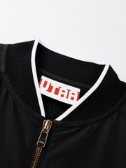UTAA Golden Crown Ring Panther Windbreaker Jumper : Men's Black