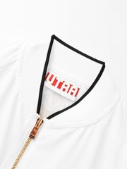 UTAA Golden Crown Ring Panther Windbreaker Jumper : Men's White