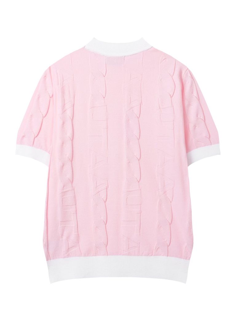 UTAA Foliole Logo Shade Knit : Women's Pink