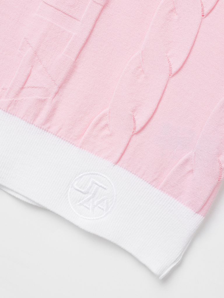 UTAA Foliole Logo Shade Knit : Women's Pink