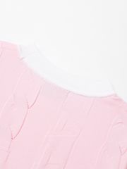 UTAA Foliole Logo Shade Knit : Women's Pink