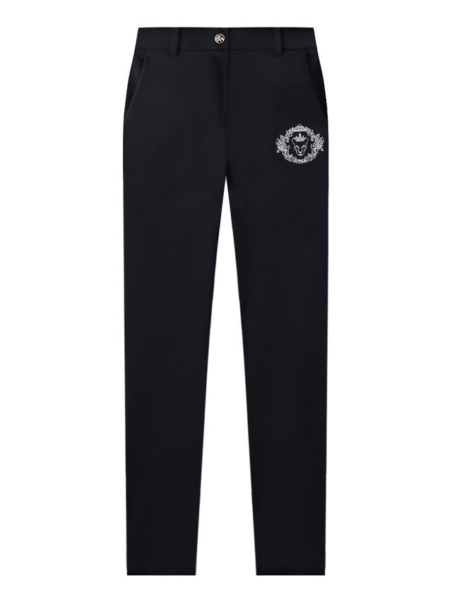 Gilt Sealing Crown Panther Pants : Women's Black