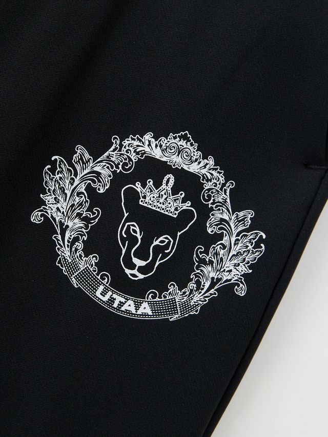 Gilt Sealing Crown Panther Pants : Women's Black