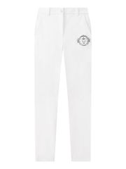 Gilt Sealing Crown Panther Pants : Women's White