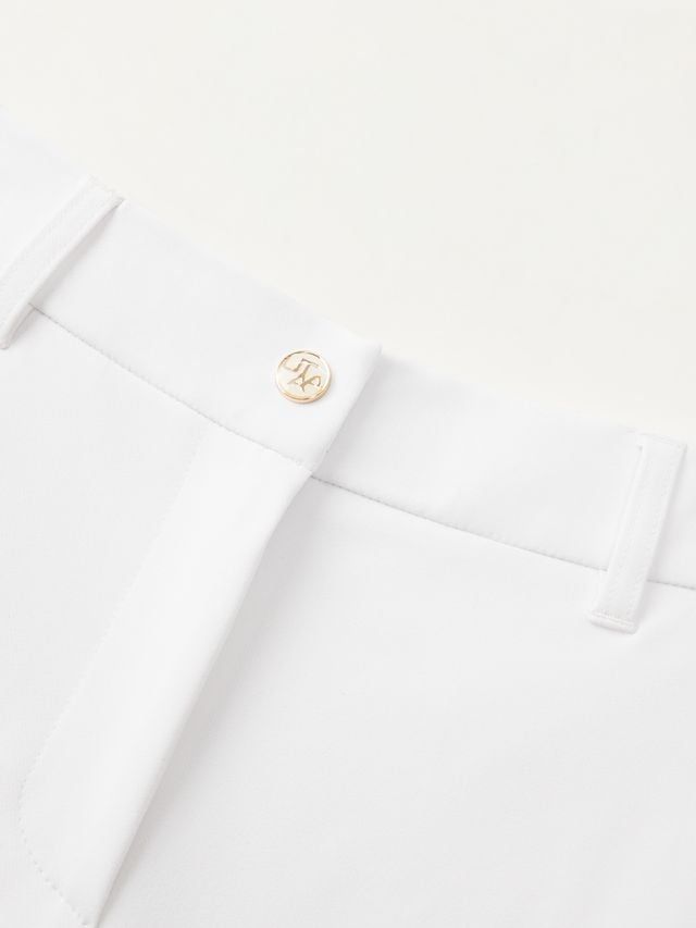 Gilt Sealing Crown Panther Pants : Women's White