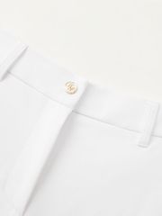 Gilt Sealing Crown Panther Pants : Women's White