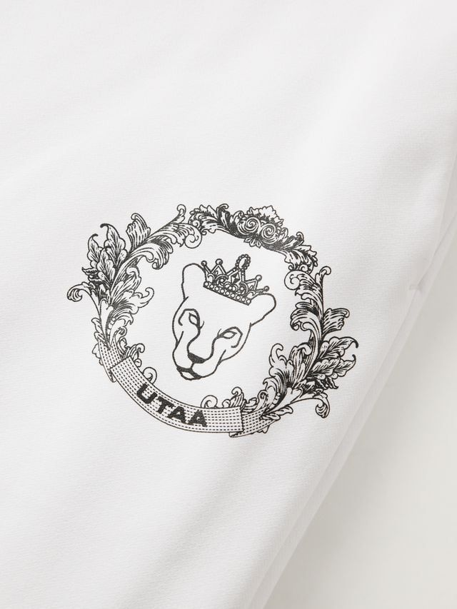 Gilt Sealing Crown Panther Pants : Women's White