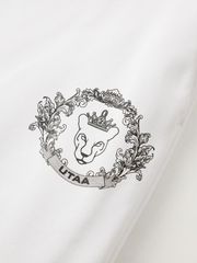 Gilt Sealing Crown Panther Pants : Women's White