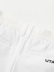 Gilt Sealing Crown Panther Pants : Women's White