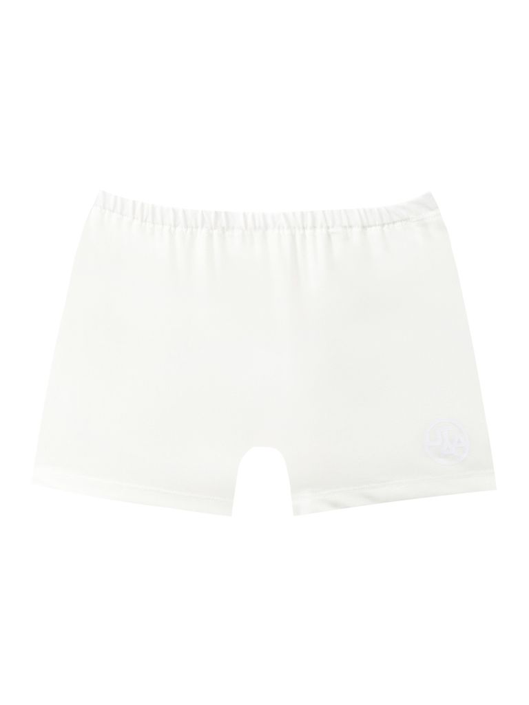 UTAA Tassel Lace Pleats Skirt : White
