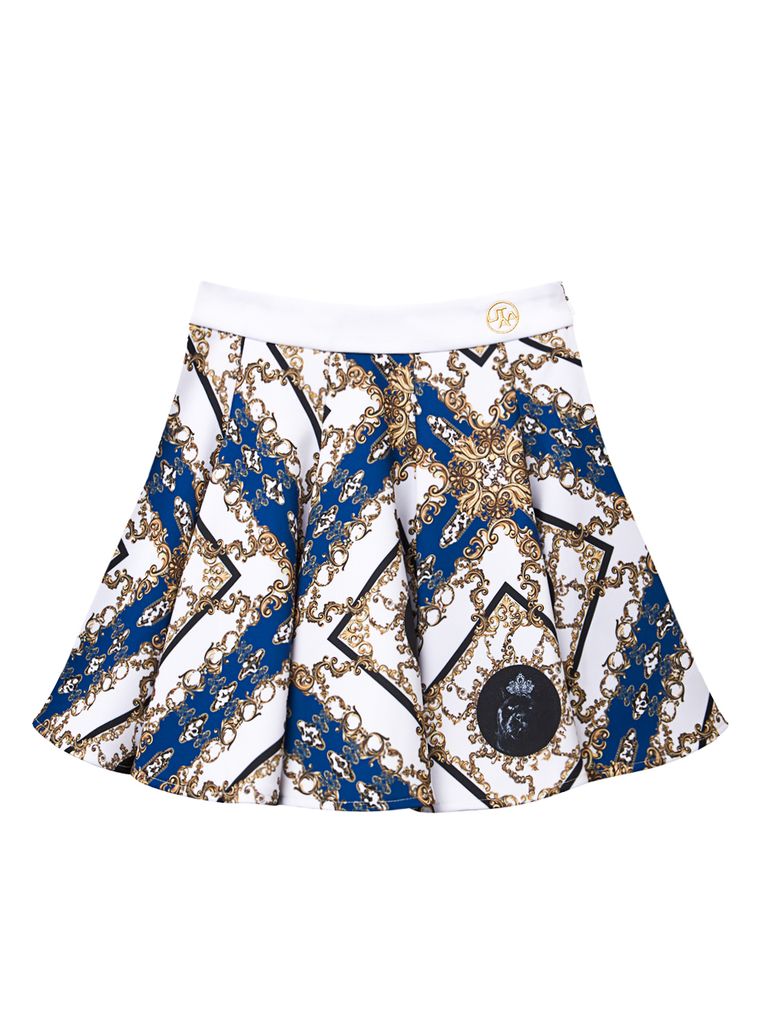 UTAA APEX Chain Baroque Flare Skirt : Blue