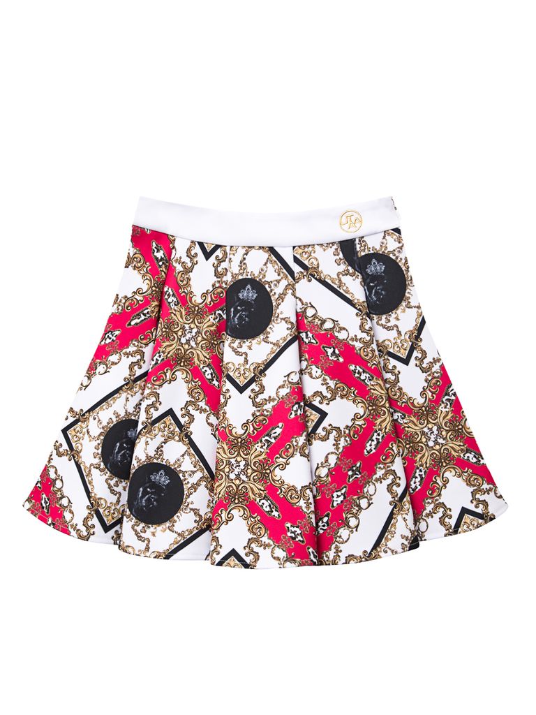 UTAA APEX Chain Baroque Flare Skirt : Pink