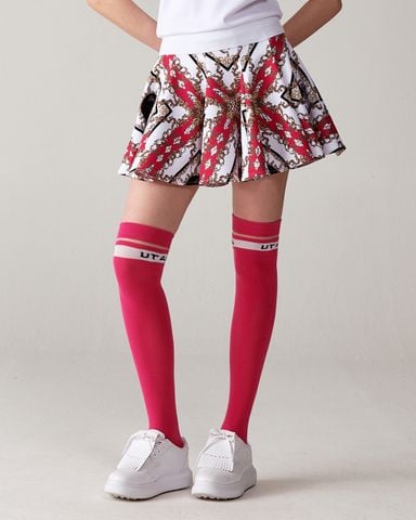 UTAA APEX Chain Baroque Flare Skirt : Pink