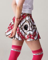 UTAA APEX Chain Baroque Flare Skirt : Pink