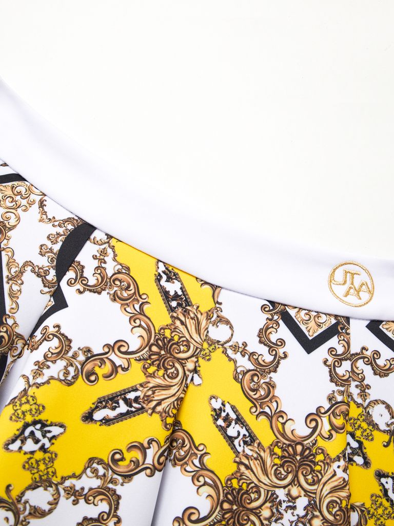 UTAA APEX Chain Baroque Flare Skirt : Yellow