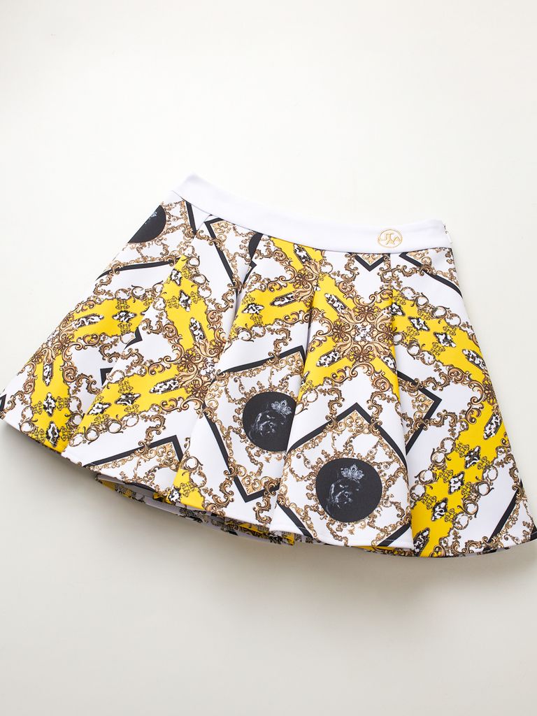 UTAA APEX Chain Baroque Flare Skirt : Yellow