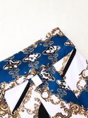 UTAA APEX Chain Baroque Pleats Skirt : Blue