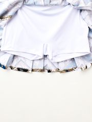 UTAA APEX Chain Baroque Pleats Skirt : Blue