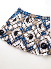 UTAA APEX Chain Baroque Pleats Skirt : Blue