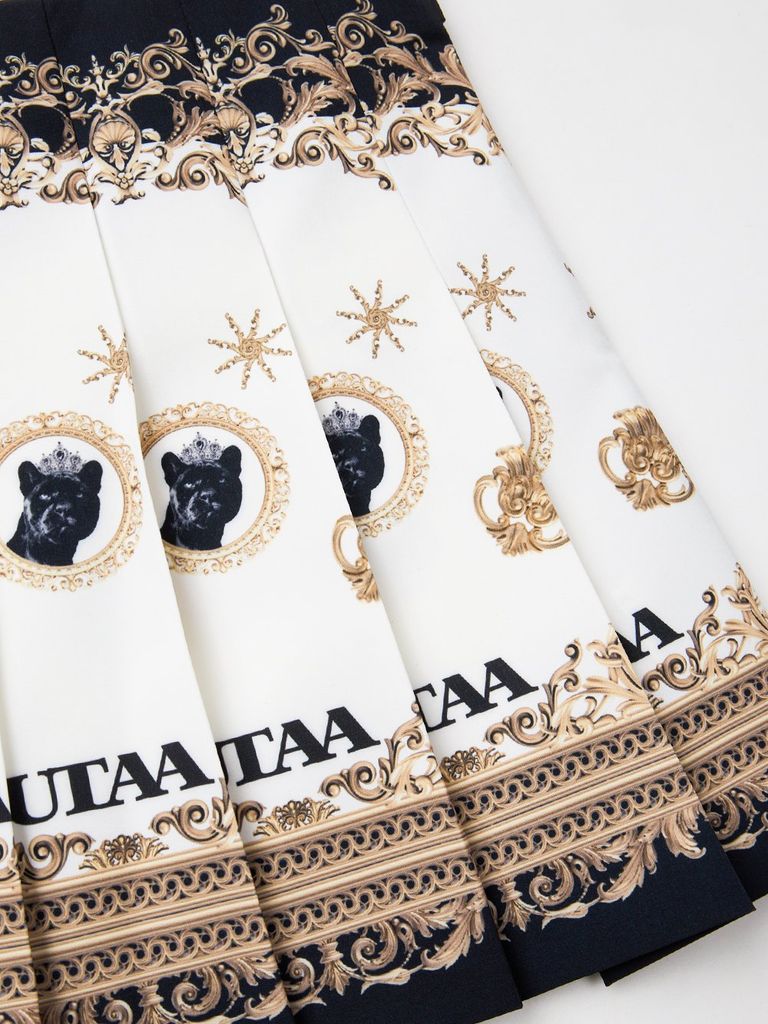 UTAA Mirror Panther Pan Skirt : White
