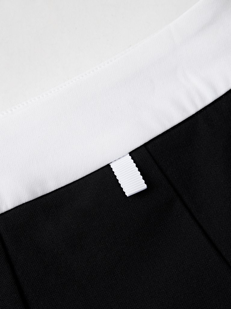 UTAA Monoral Binding Pleats Skirt : Black