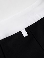 UTAA Monoral Binding Pleats Skirt : Black