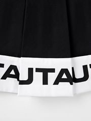 UTAA Monoral Binding Pleats Skirt : Black
