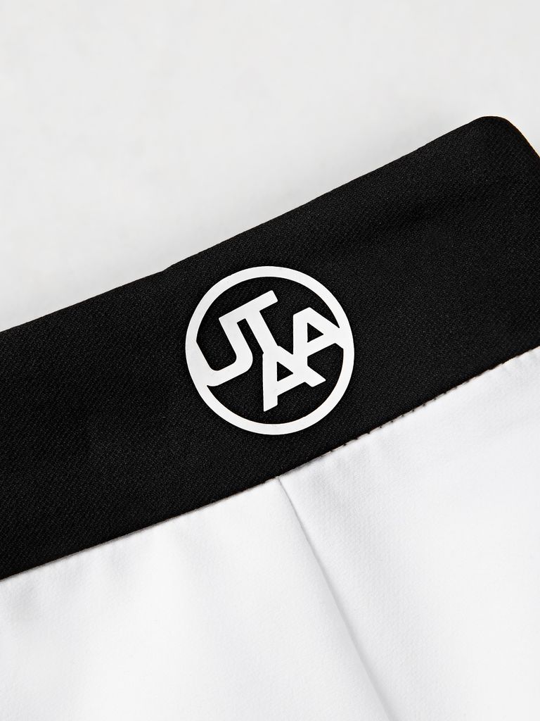 UTAA Monoral Binding Pleats Skirt : White