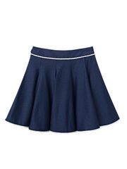 UTAA Notredame Lace Flare Skirt : Navy