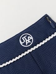 UTAA Notredame Lace Flare Skirt : Navy