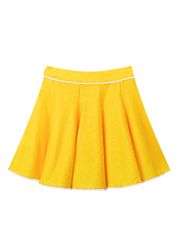 UTAA Notredame Lace Flare Skirt : Yellow