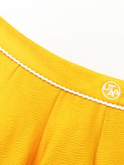 UTAA Notredame Lace Flare Skirt : Yellow