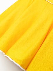 UTAA Notredame Lace Flare Skirt : Yellow