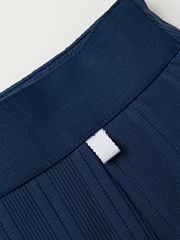 UTAA Ducat Gild Ring Panther Flare Skirt : Navy