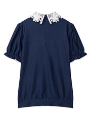 UTAA Notredame Lace Shirt : Women's Navy